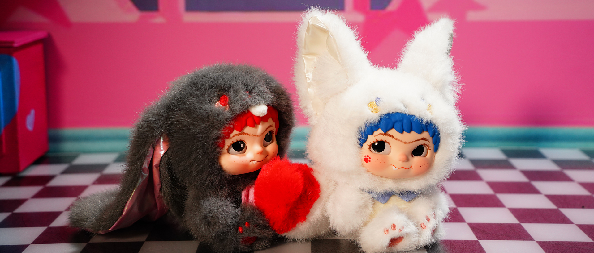 哇庫庫狐狐兔兔搗蛋日記系列手辦